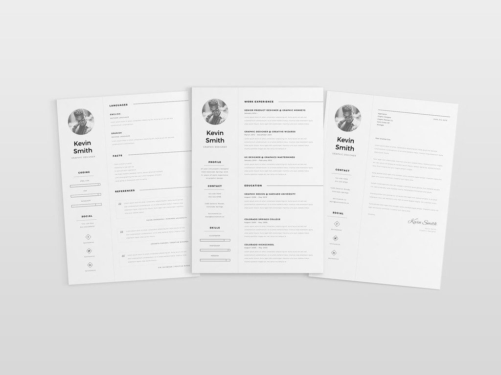 Free Minimal CV Template by CreativeBooster