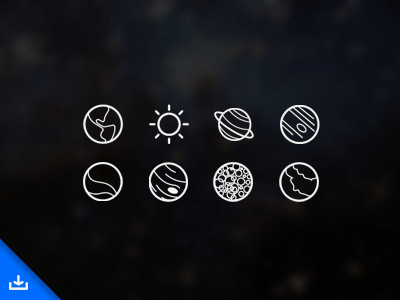 Milky Way Vector Icons