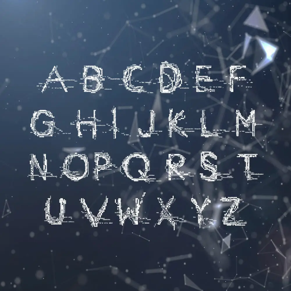 g l i t c h Free Font