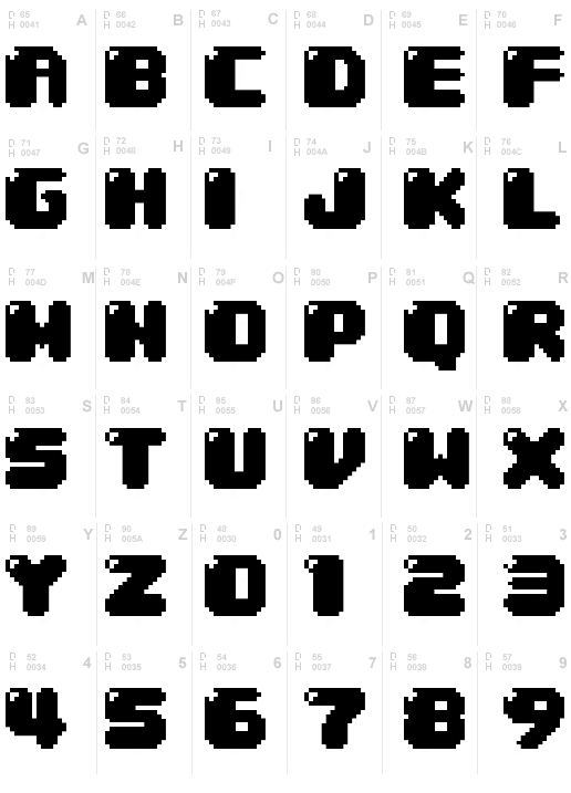 04b_30 Free Pixel Font