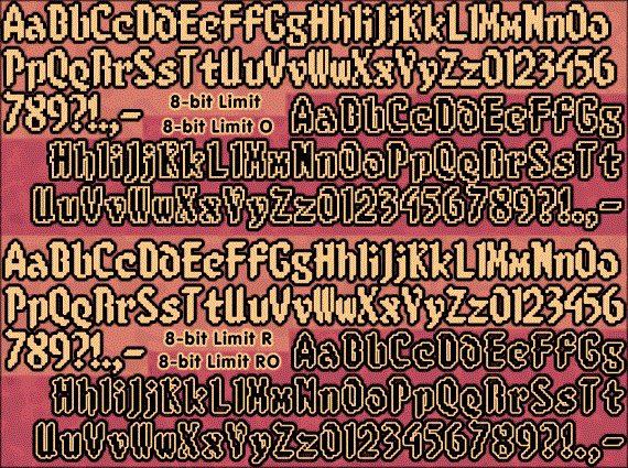 8-bit Limit Free Pixel Font
