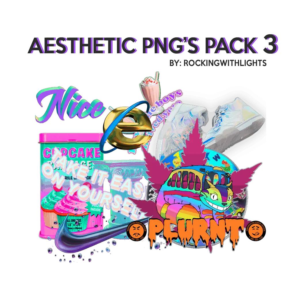 Aesthetic PNG Pack 3 by RockingWithLights