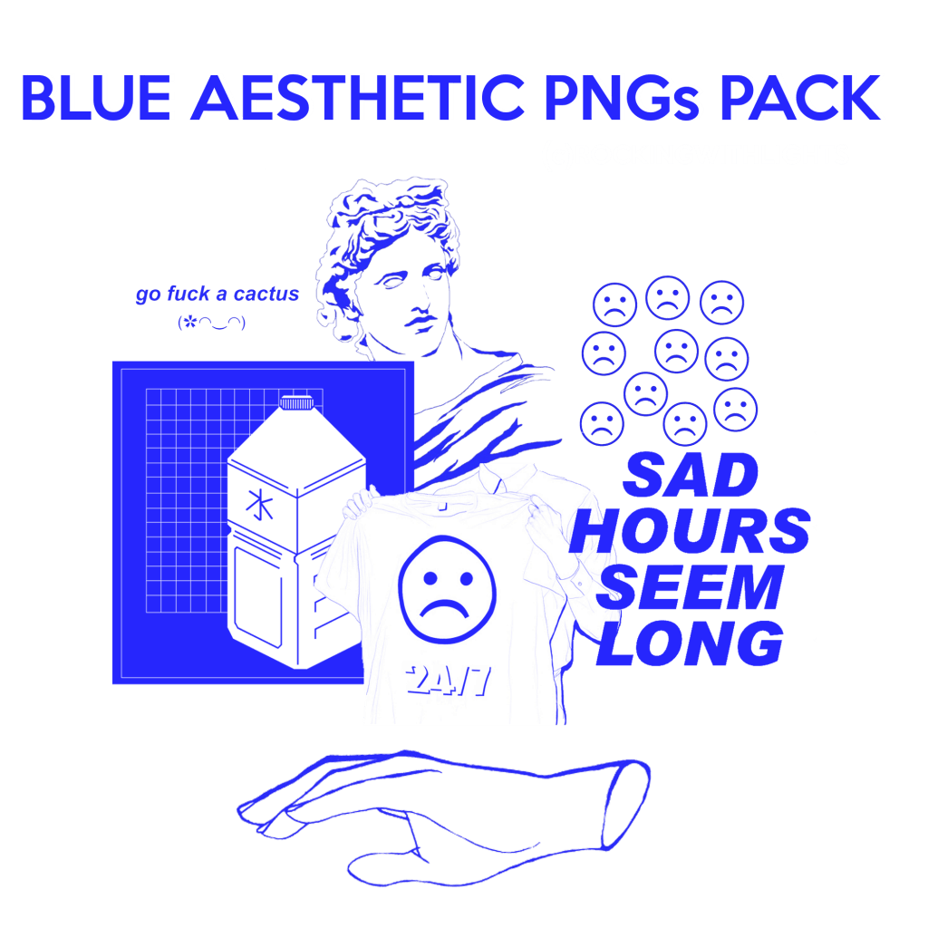 Blue Aesthetic PNG's