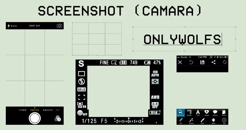 Camera Screenshot Frame PNG's