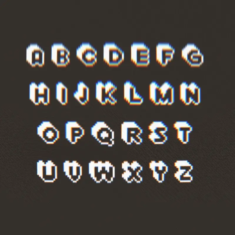 Extrude Free Pixel Font Download