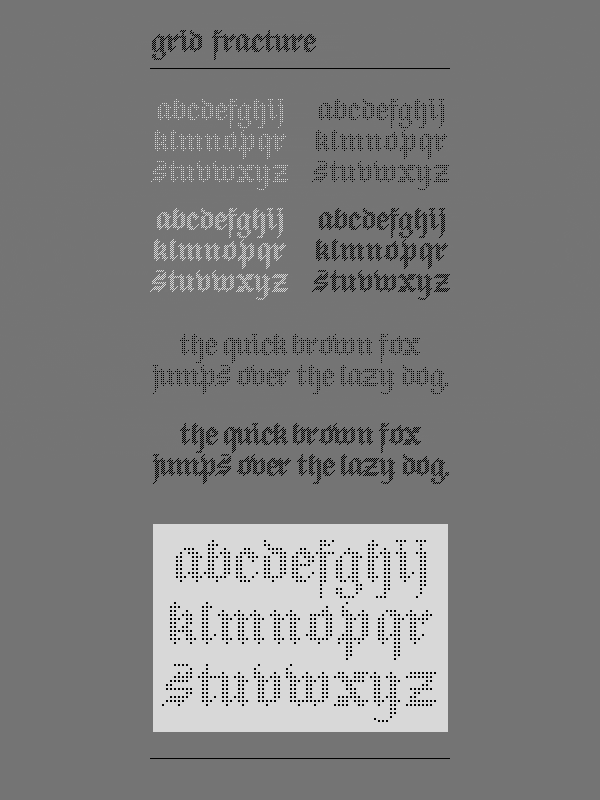 Grid Fracture Free Pixel Font Download