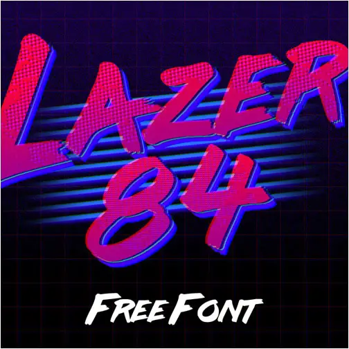 Lazer 84 Free 80's Fonts