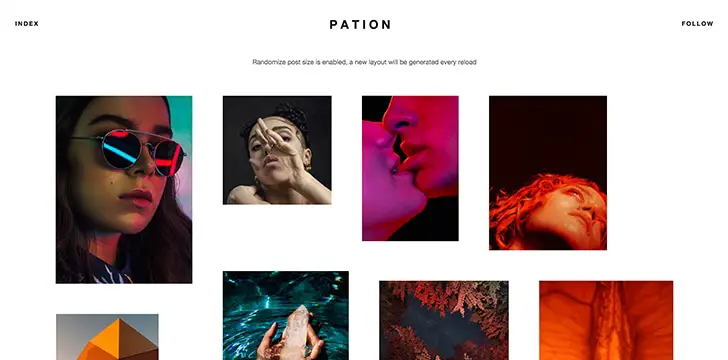 Pation Free Minimal Tumblr Theme