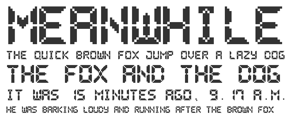 Pixel LCD7 Free Font Download