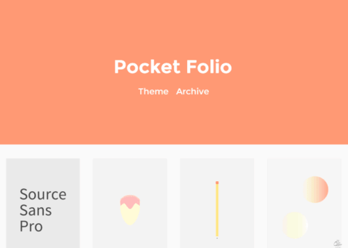 Pocket Folio Free Minimal Tumblr Theme