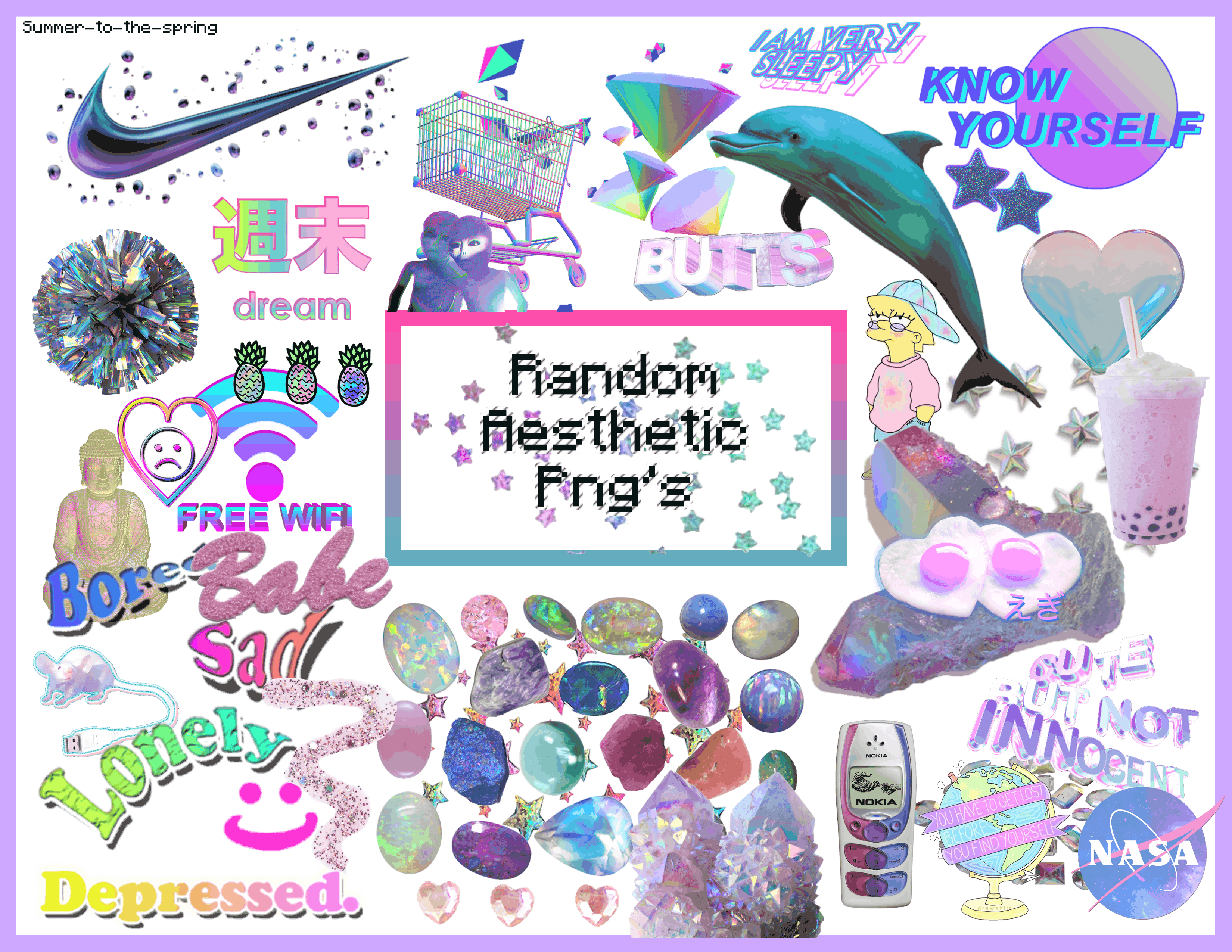 Random Aesthetic PNG's by Summer-to-the-spring