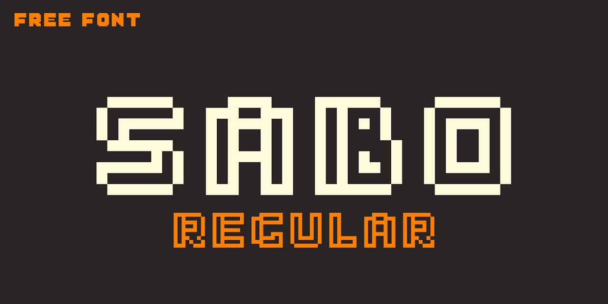 Sabo Free 80's Pixel Font