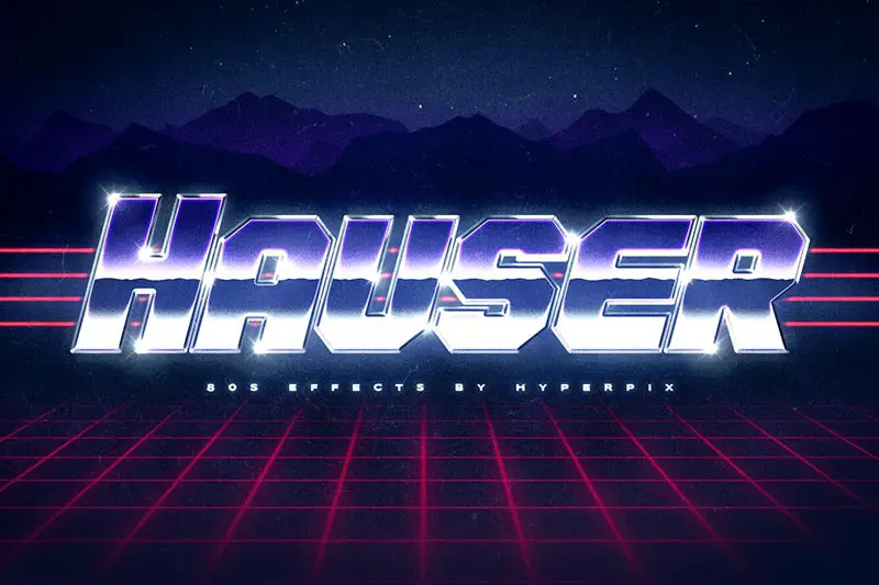 Hauser 80s Font