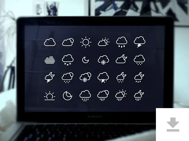 24 Free Weather Icons