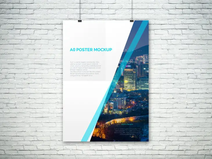 Free A0 Poster Mockup