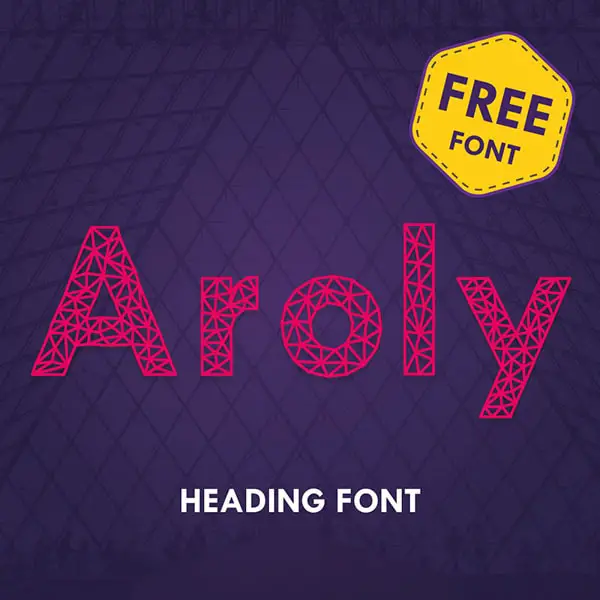 Aroly - Free Polygonal Font