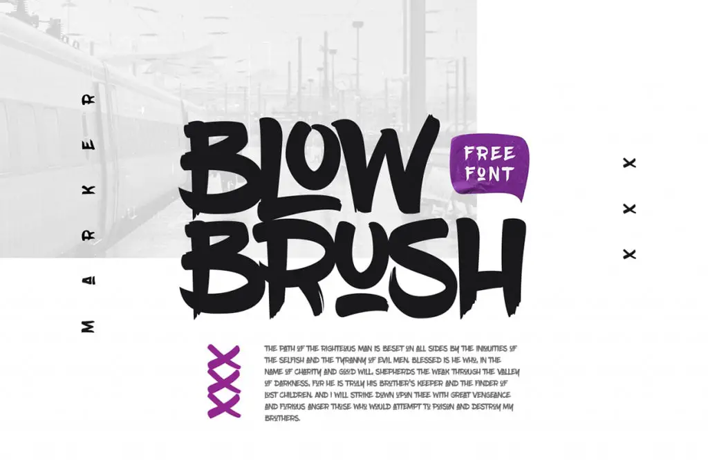 Blow Brush Free Font