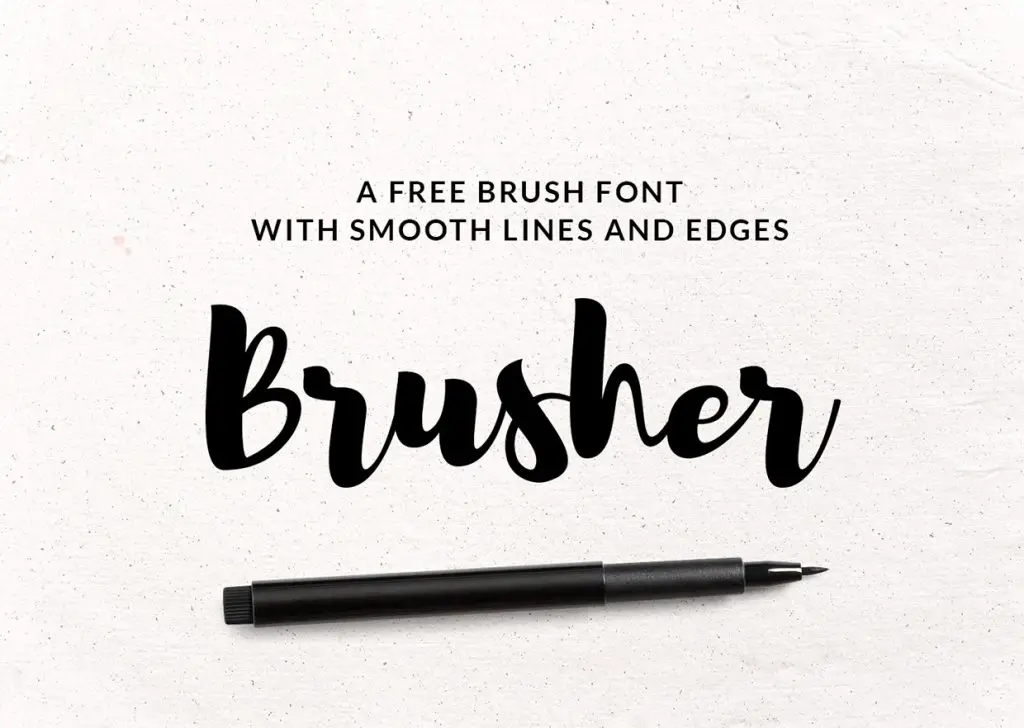 Brusher - Free Font