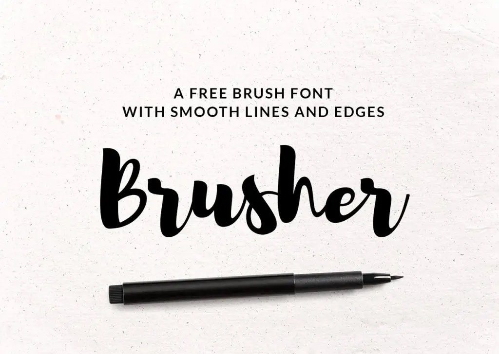 25+ Hand-Drawn, Free Brush Fonts | Hipsthetic