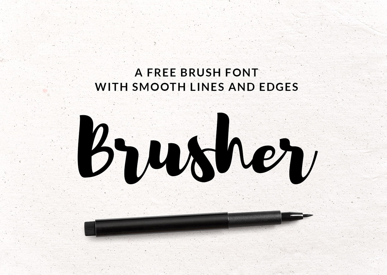 25 Hand Drawn Free Brush Fonts Hipsthetic