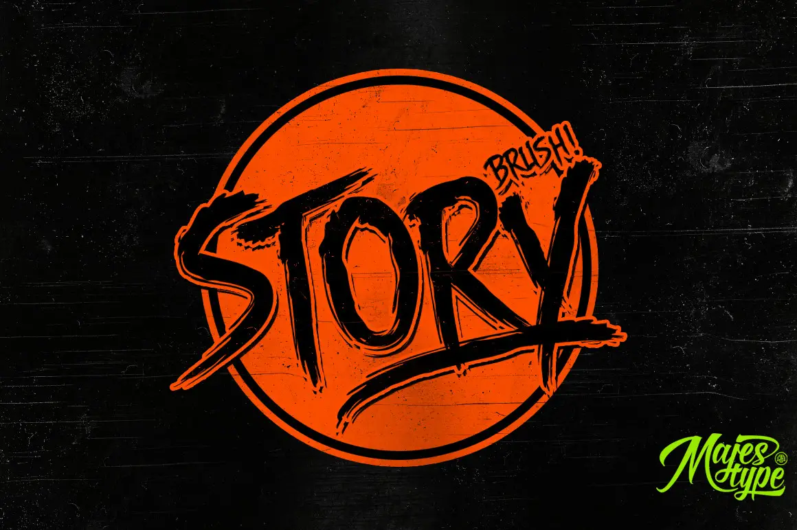 DHF Story Brush - Free Font