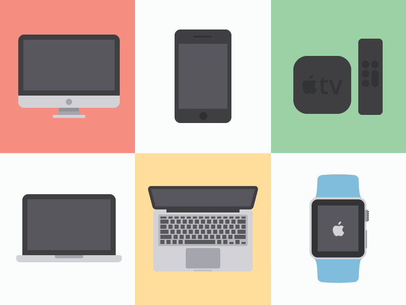 Free Flat Apple Vectors