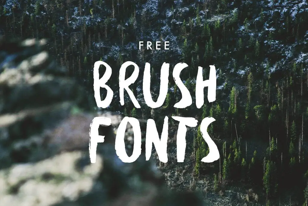 free brush fonts