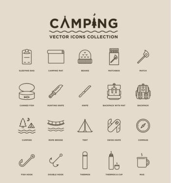 Free Camping Vector Icons