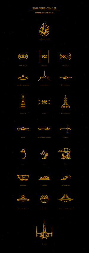 Free Vector Icon Pack - Star Wars