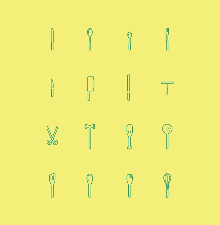 Free Kitchen Vector Icons