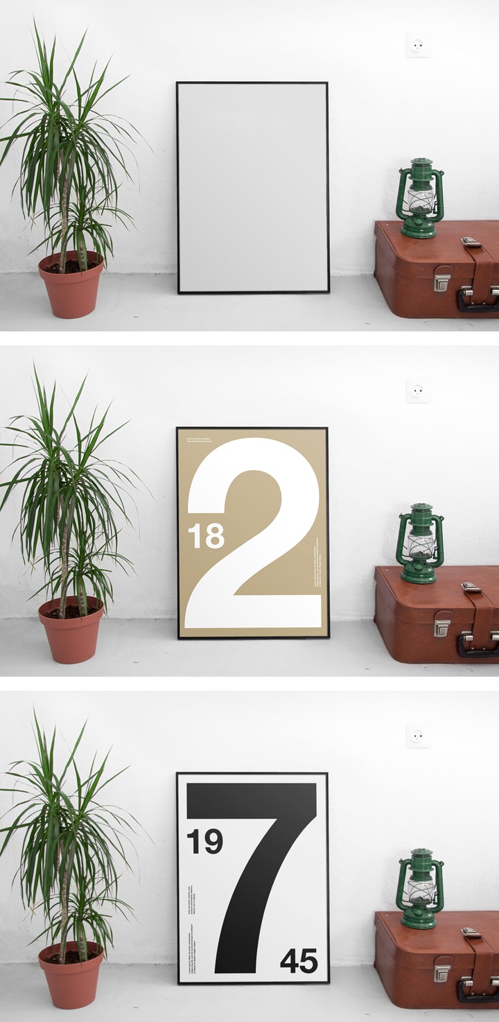 Free PSD Poster Mockups