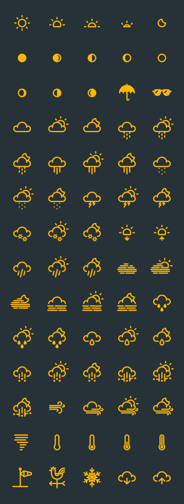 Free Weather Vector Icons