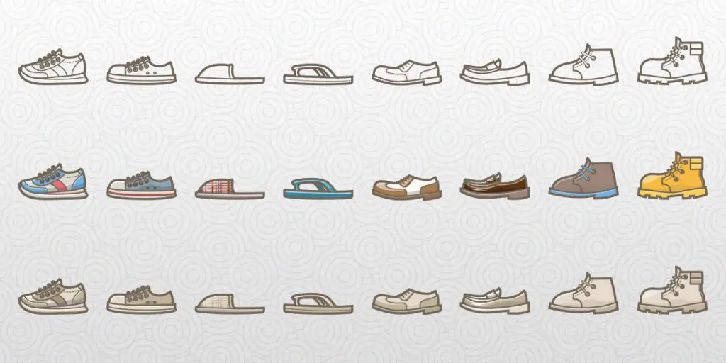 Free Vector Shoe Icons