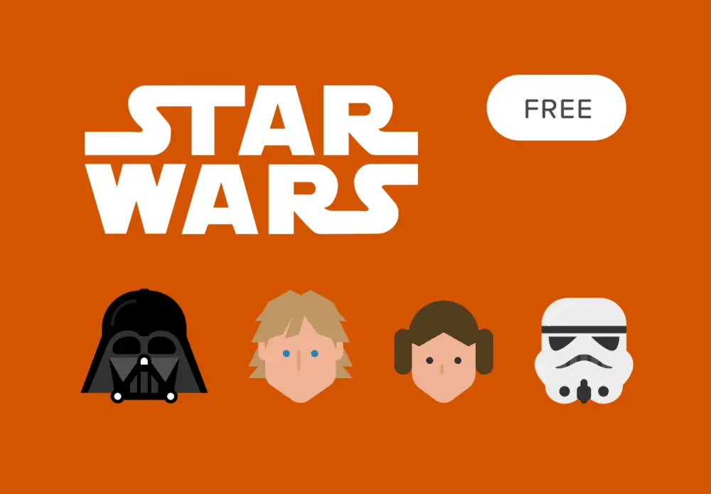 Free Star Wars Vector Icon Set