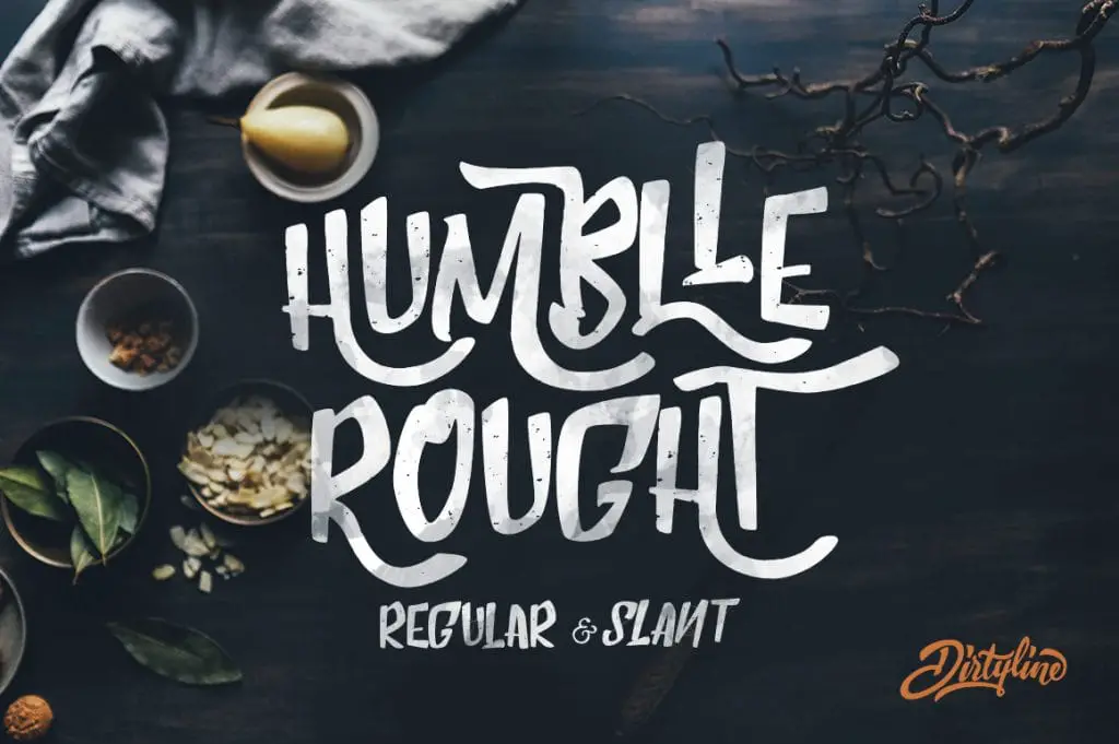 Humblle Rought - Free Handrawn Font