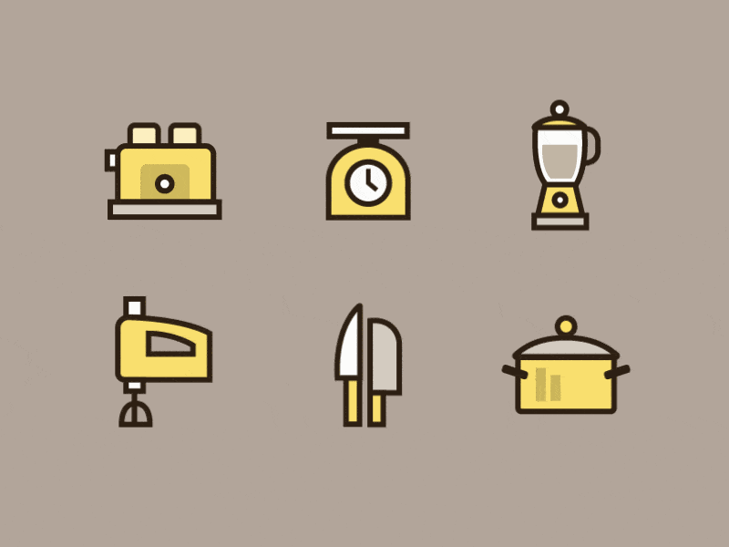 Kitchen Essentials - Free Vector Icons