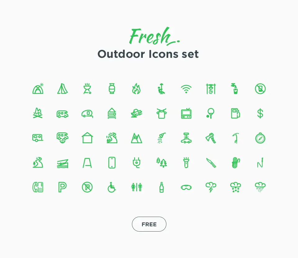 Free Outdoor Icons Set