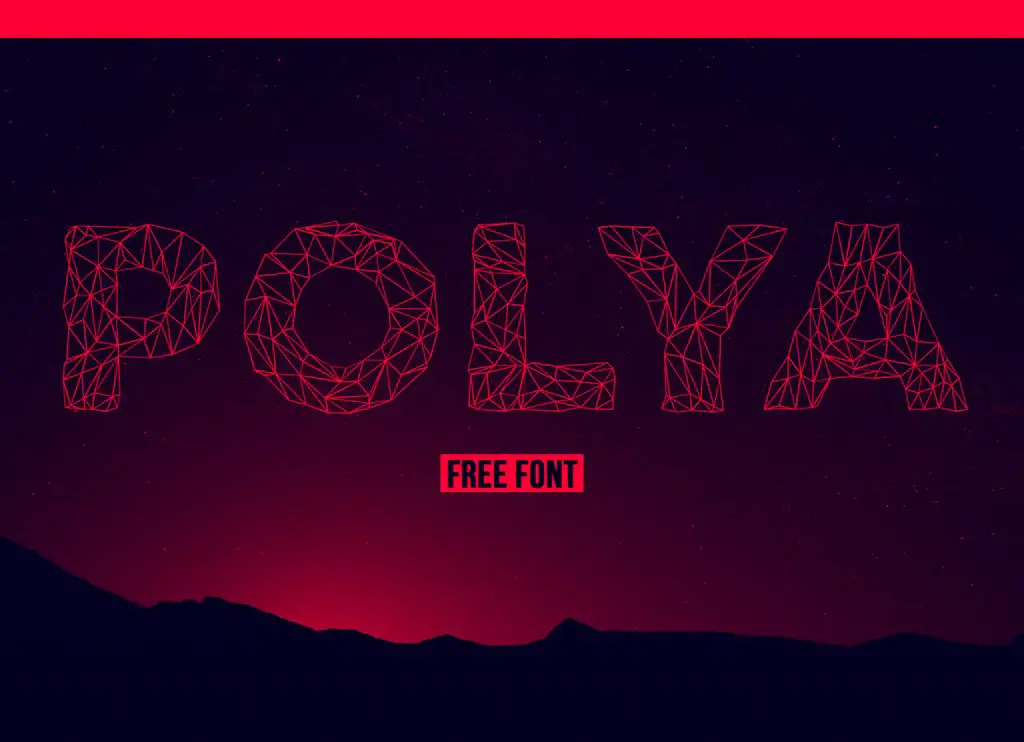 Polya - Free Polygonal Font