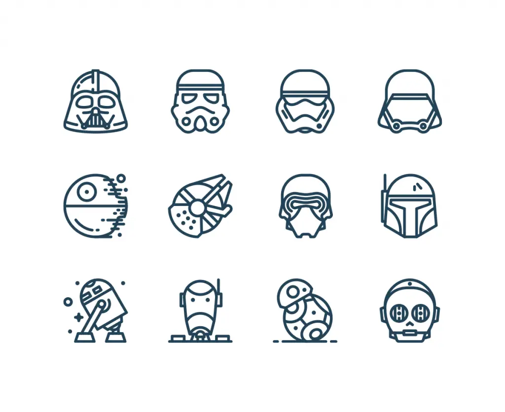 Star Wars Vector Icons