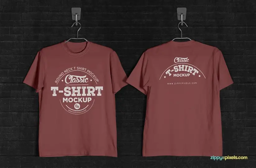 Free Vintage PSD T-Shirt Mockup