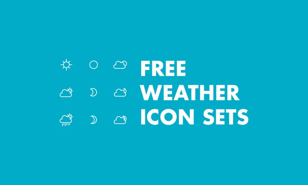 Free Weather Vector Icon Sets