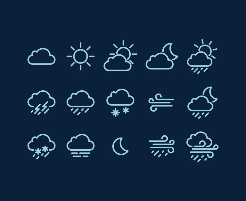 Free Weather Vector Icons