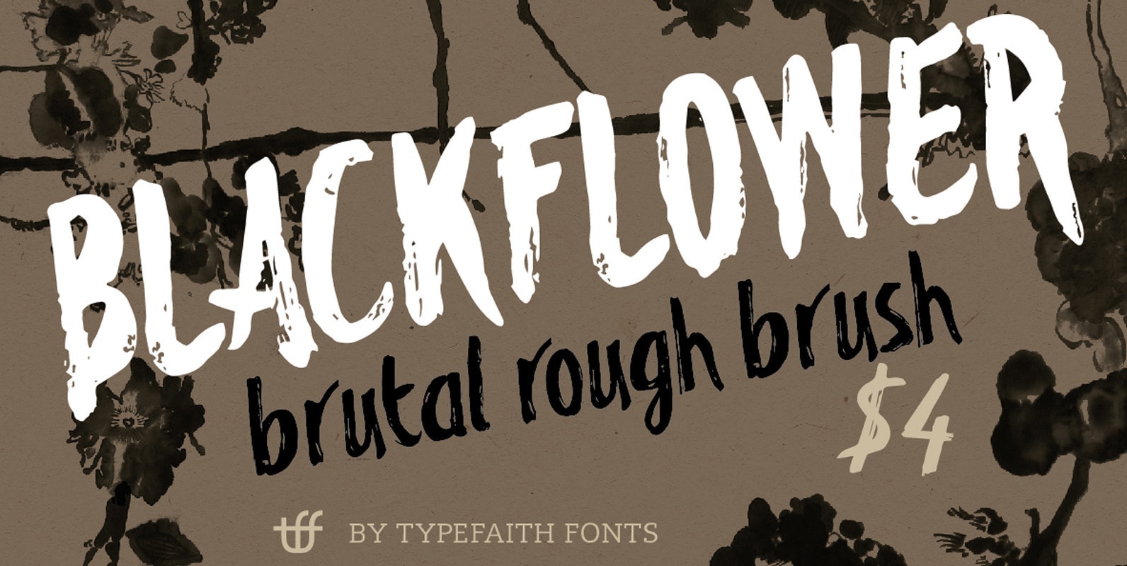 Blackflower - Rough Premium Brush Font