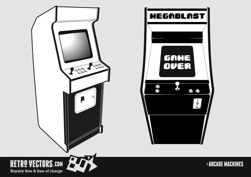 Free 1980s Arcade Machine Vector