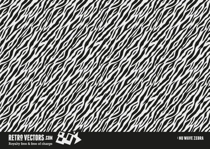 Free 1980s Zebra Pattern Vector