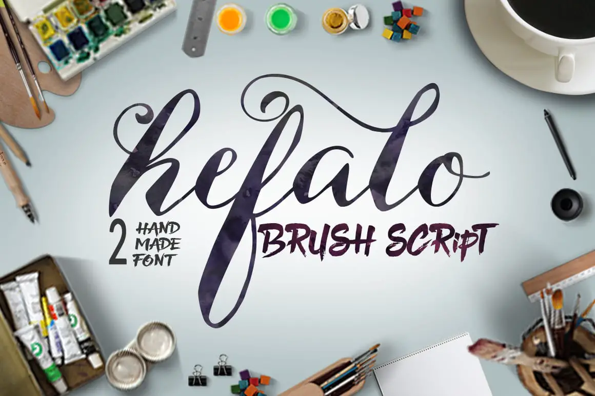 Hefalo - Premium Brush Script Font