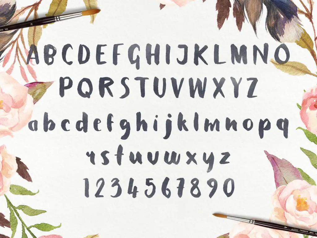 Petal - Paint Brush Font