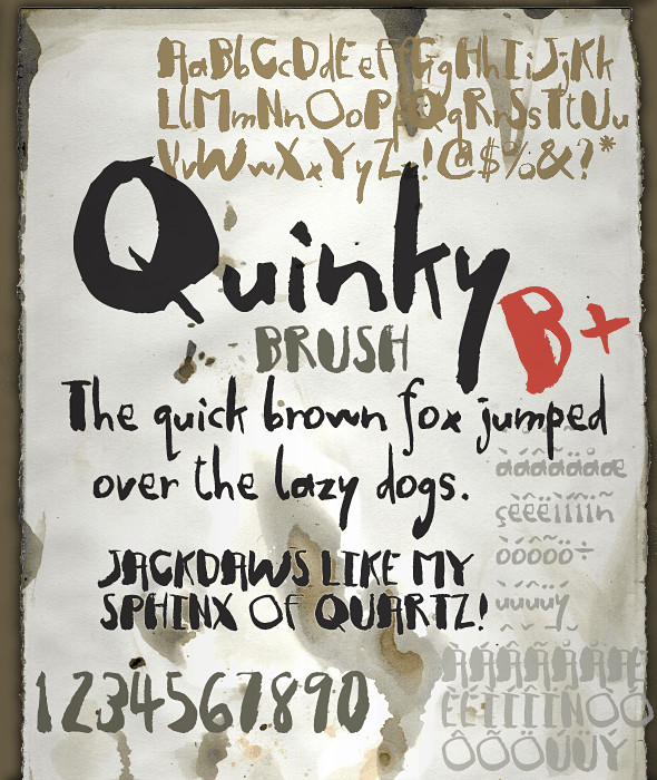 Quinky - Hand Lettering with Brush and Ink