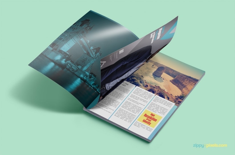 Free Magazine Ad PSD Mockup