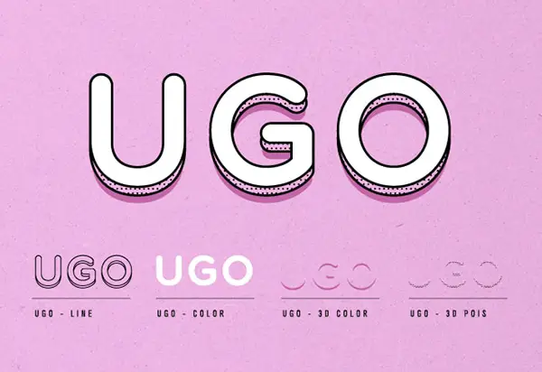 Free 3D Font - UGO